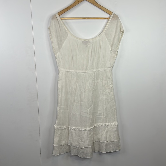 Peppermint Bay Flowy Beach Dress Womens Size M White - Picture 2 of 8